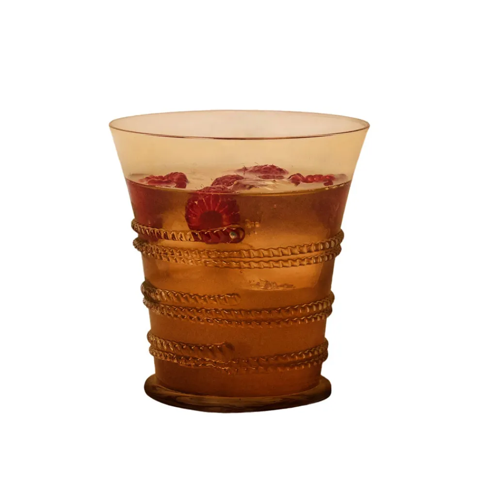 Juliska Glassware|Ella Small Tumbler in Amber
