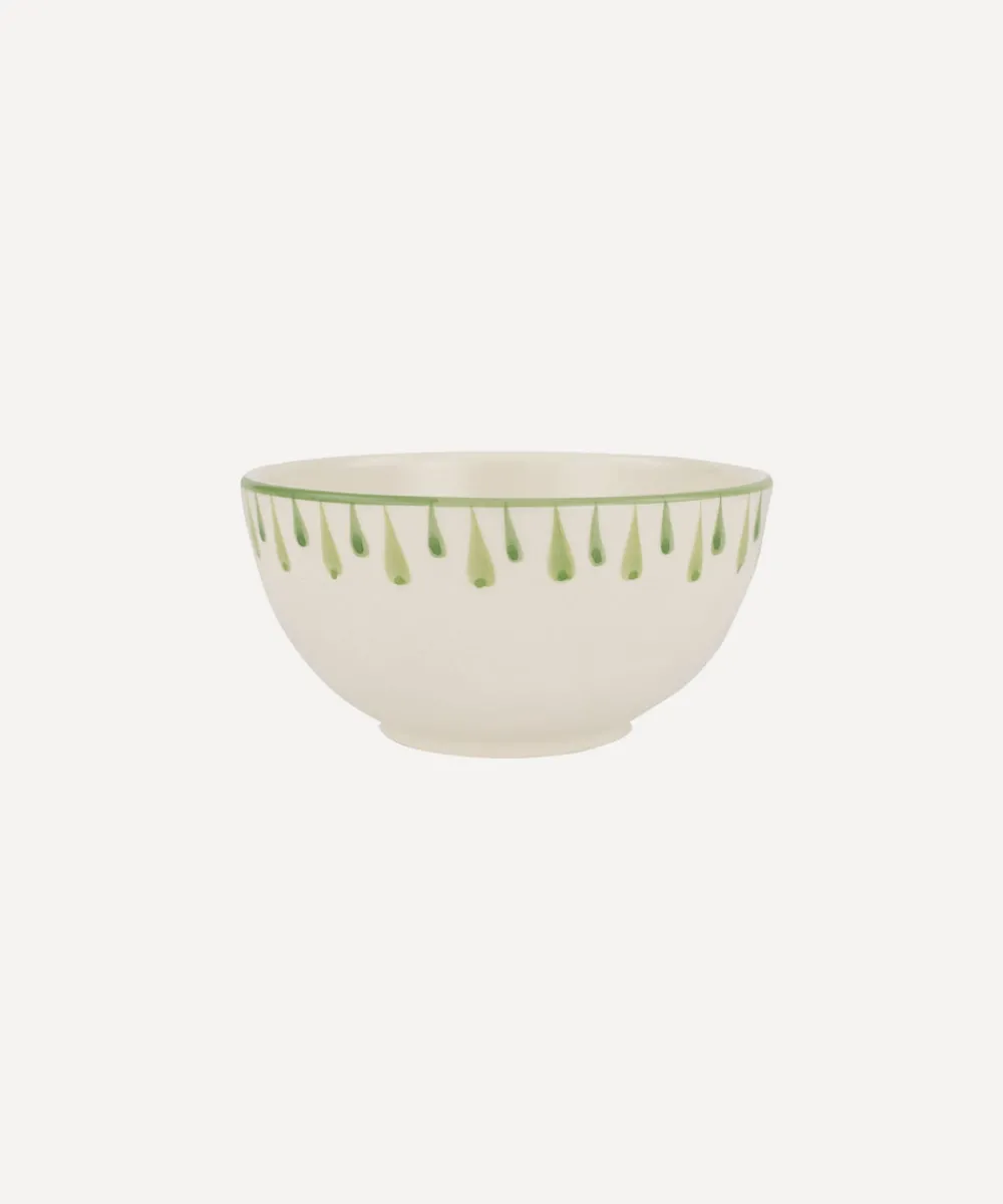 Rebecca Udall Dinnerware|Elouise Cereal Bowl in Green, Set of 6