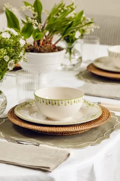 Rebecca Udall Dinnerware|Elouise Dessert Plate in Green