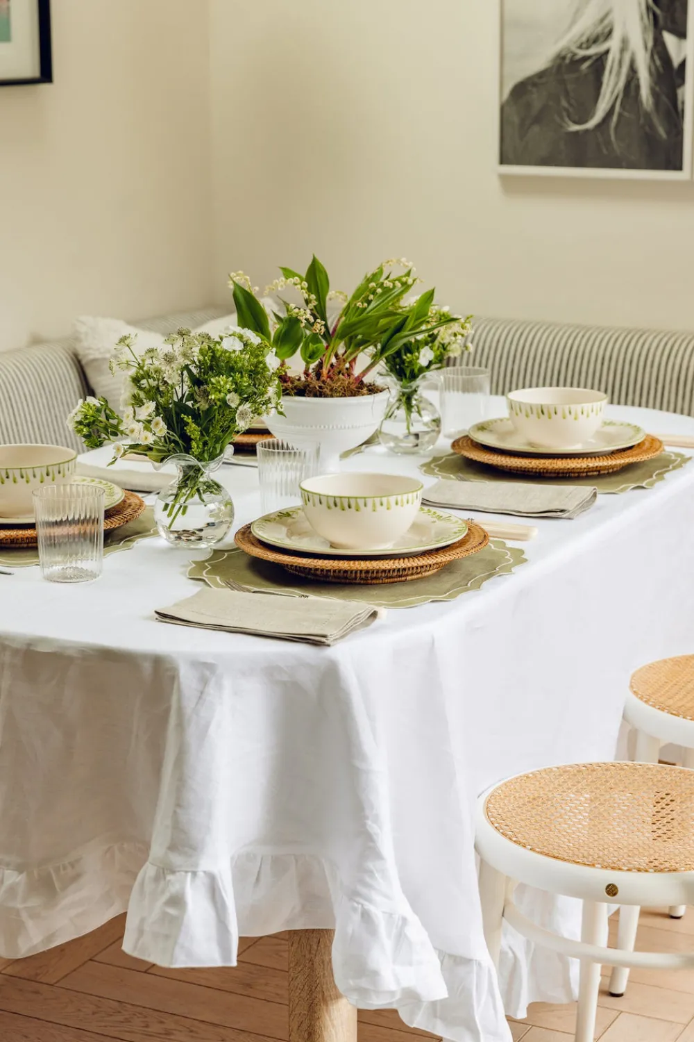 Rebecca Udall Dinnerware|Elouise Dinner Plate in Green