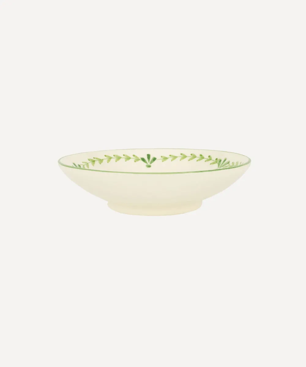 Rebecca Udall Dinnerware|Elouise Pasta Bowl in Green, Set of 6