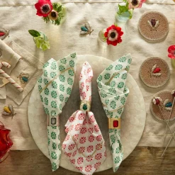 Joanna Buchanan Place Settings & Linens|Embroidered Sparkle Bee Table Runner