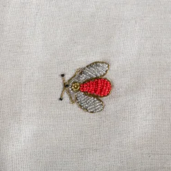 Joanna Buchanan Place Settings & Linens|Embroidered Sparkle Bee Table Runner