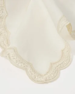 Cabana Place Settings & Linens|Emilia Scallop Embroidered Placemat