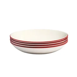 Made In Dinnerware|Entre Bowls in Red Rim
