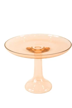Estelle Colored Glass Dinnerware|Estelle Cake Stand Blush Pink