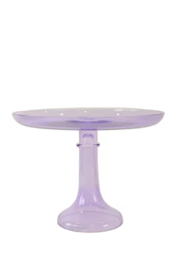 Estelle Colored Glass Dinnerware|Estelle Cake Stand Lavender