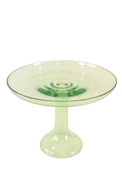 Estelle Colored Glass Dinnerware|Estelle Cake Stand Mint Green