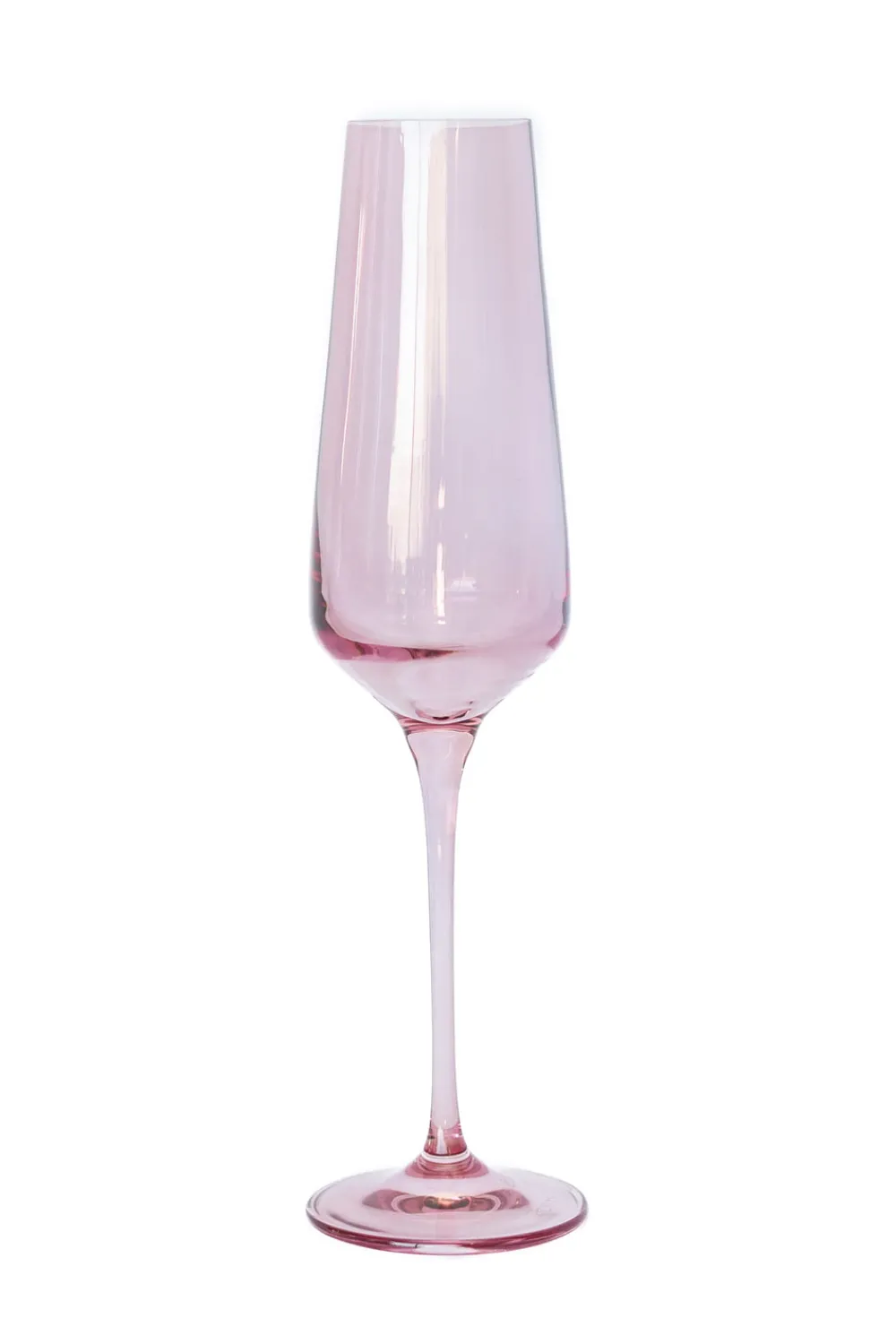 Estelle Colored Glass Glassware|Estelle Colored Champagne Flute, Set of 6 in Rose
