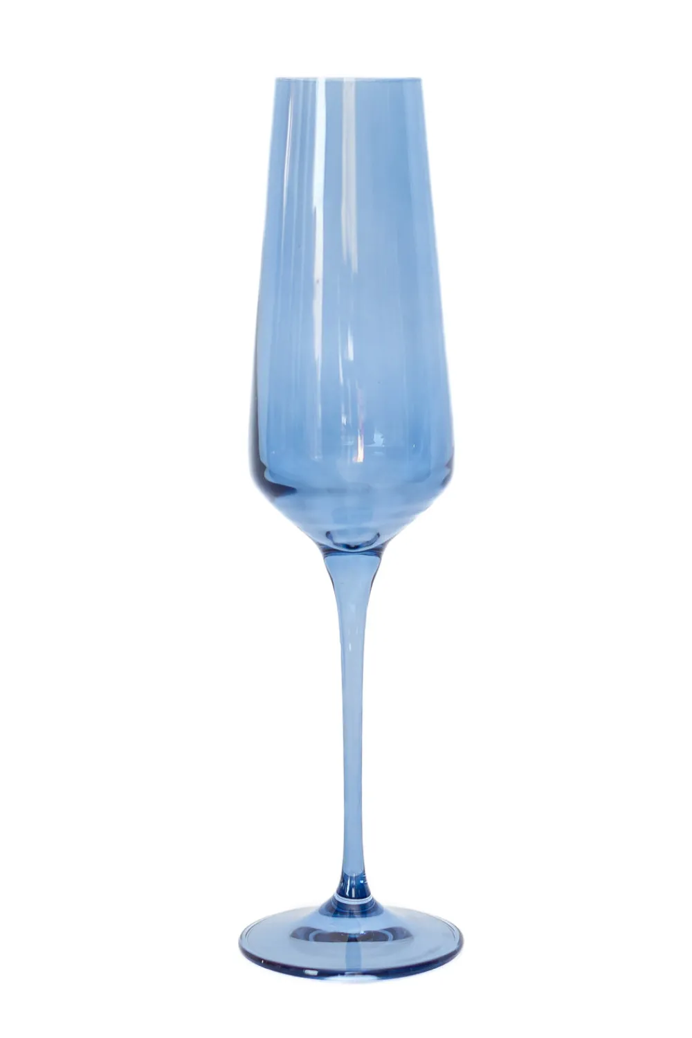 Estelle Colored Glass Glassware|Estelle Colored Champagne Flute, Set of 6 in Cobalt Blue