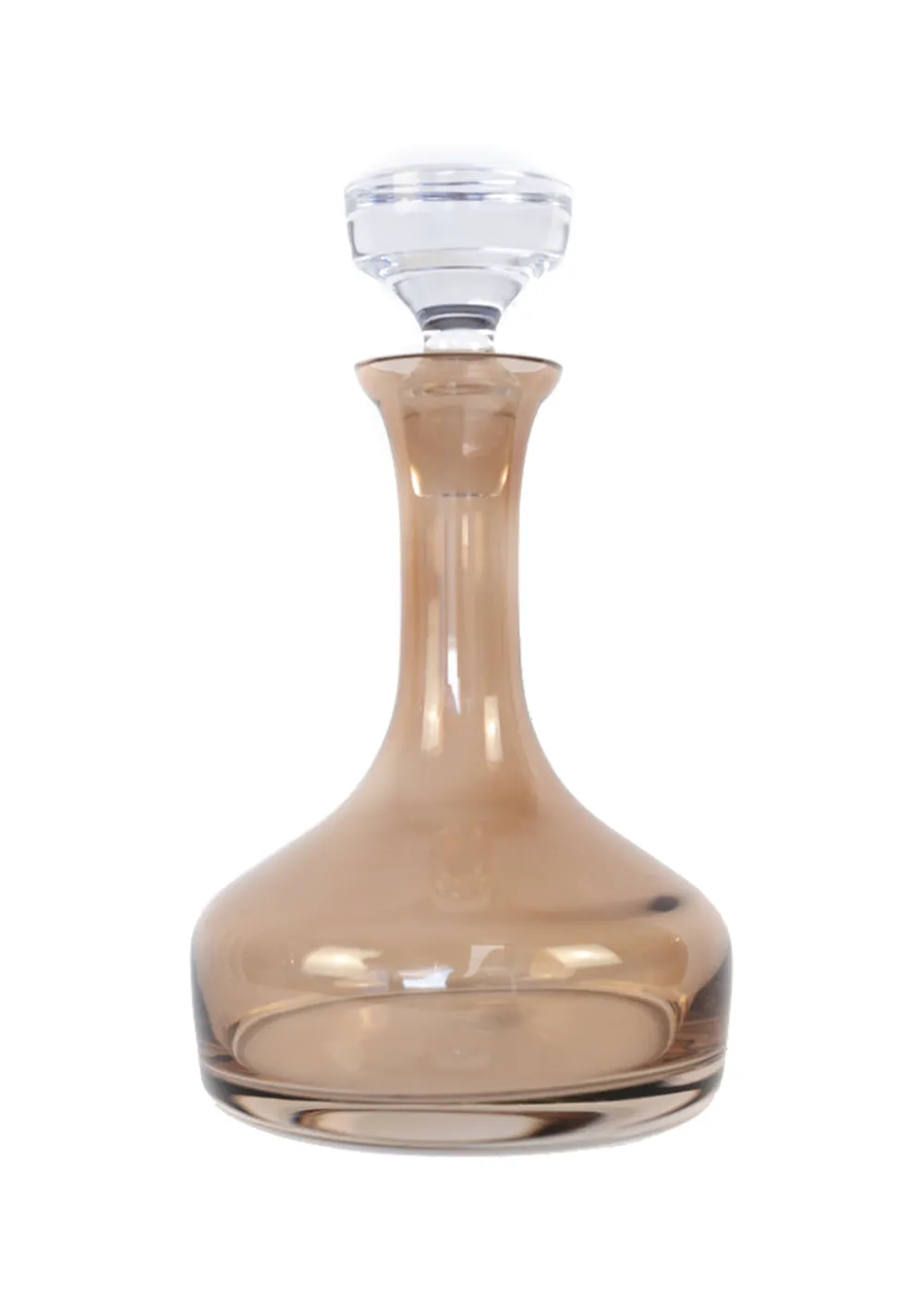 Estelle Colored Glass Glassware|Groomsmen|Estelle Colored Decanter Vogue in Amber Smoke