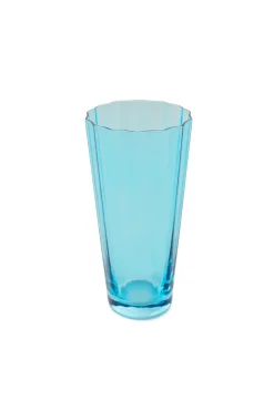 Estelle Colored Glass Glassware|Estelle Colored Sunday High Balls, Set of 2 in Ocean Blue