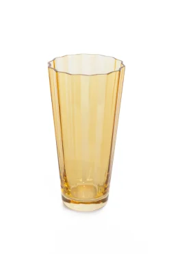 Estelle Colored Glass Glassware|Estelle Colored Sunday High Balls, Set of 6 in Yellow