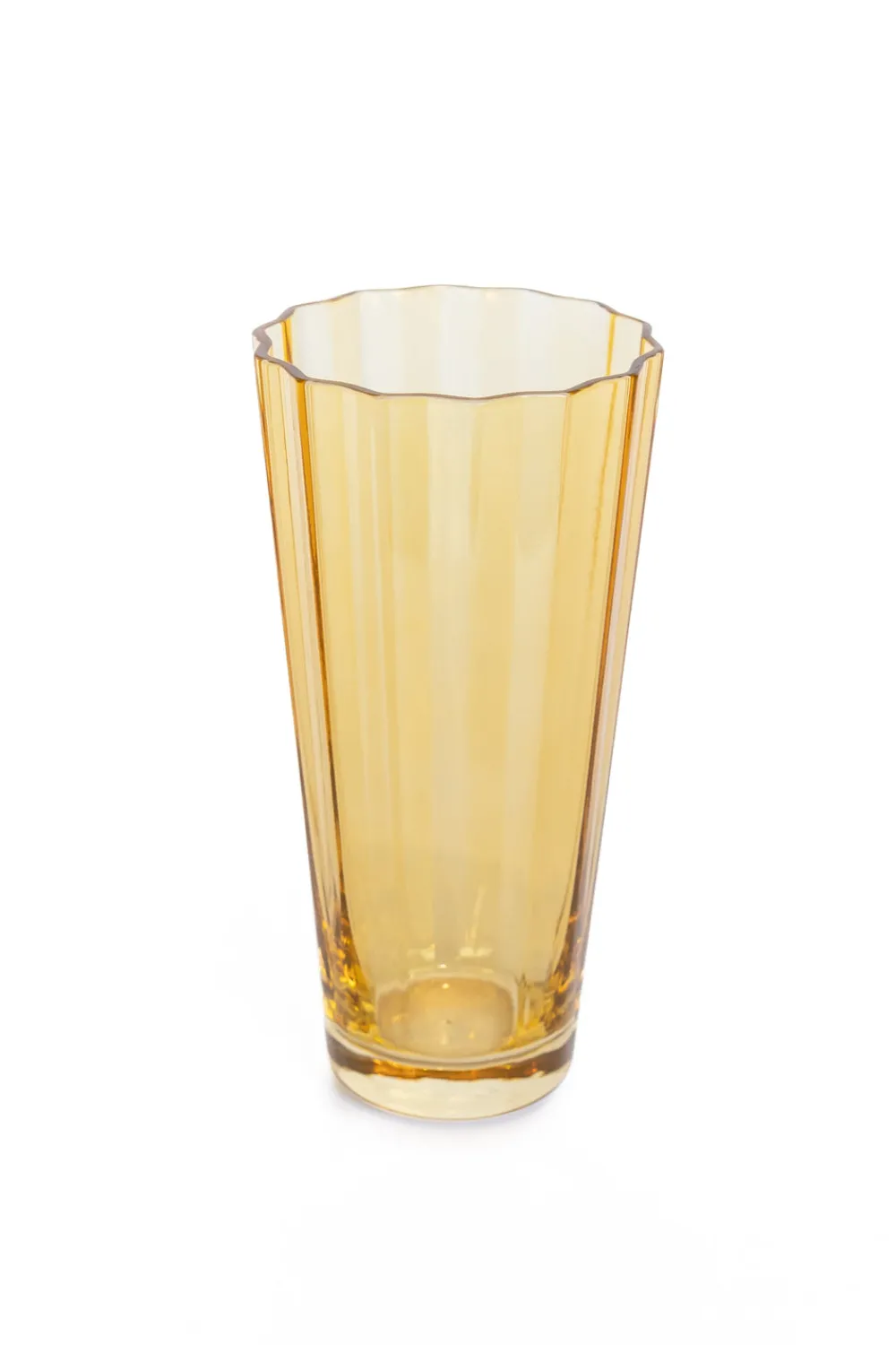Estelle Colored Glass Glassware|Estelle Colored Sunday High Balls, Set of 6 in Yellow