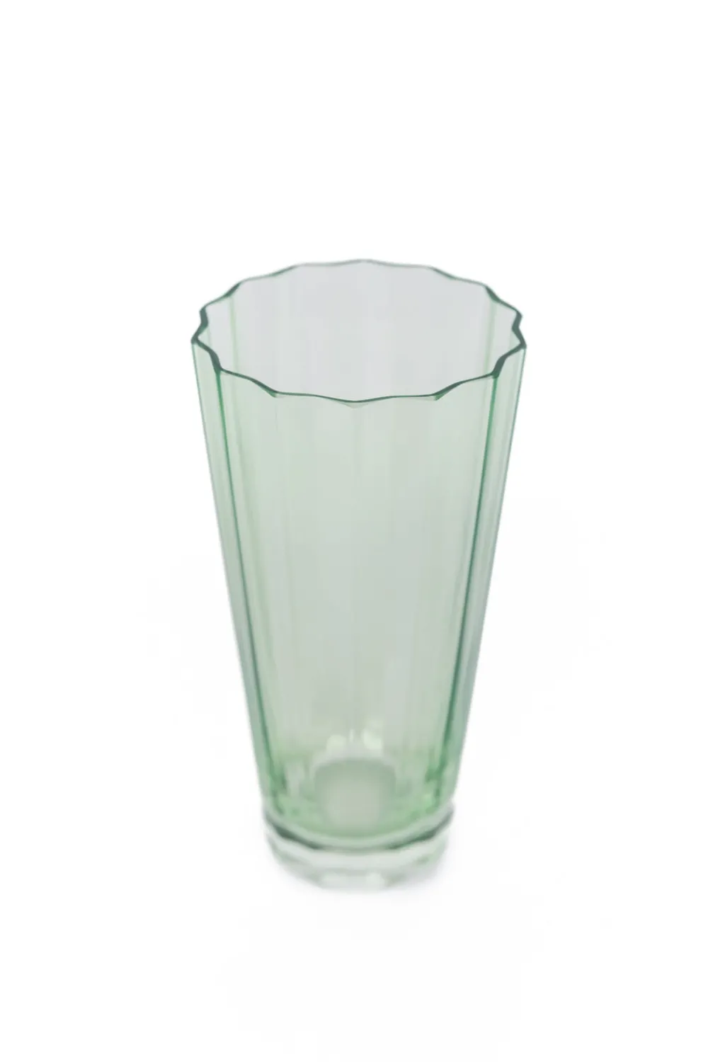 Estelle Colored Glass Glassware|Estelle Colored Sunday High Balls, Set of 2 in Mint Green