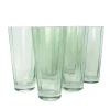 Estelle Colored Glass Glassware|Estelle Colored Sunday High Balls, Set of 6 in Mint Green