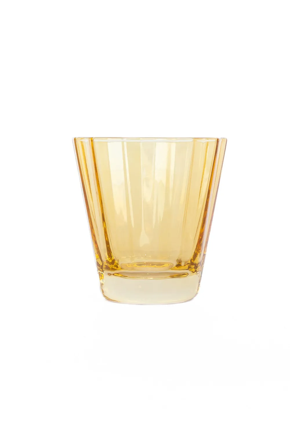 Estelle Colored Glass Glassware|Estelle Colored Sunday Low Balls, Set of 6 in Yellow