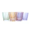 Estelle Colored Glass Glassware|Estelle Colored Sunday Low Balls, Set of 6 in Pastel Mixed Set