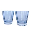 Estelle Colored Glass Glassware|Estelle Colored Sunday Low Balls, Set of 2 in Cobalt Blue