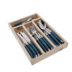 Jean Dubost Laguiole Flatware|Everyday Flatware Set, Set of 24