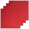 Caravan Place Settings & Linens|Everyday Napkin in Cranberry, Set of 4