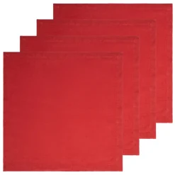 Caravan Place Settings & Linens|Everyday Napkin in Cranberry, Set of 4
