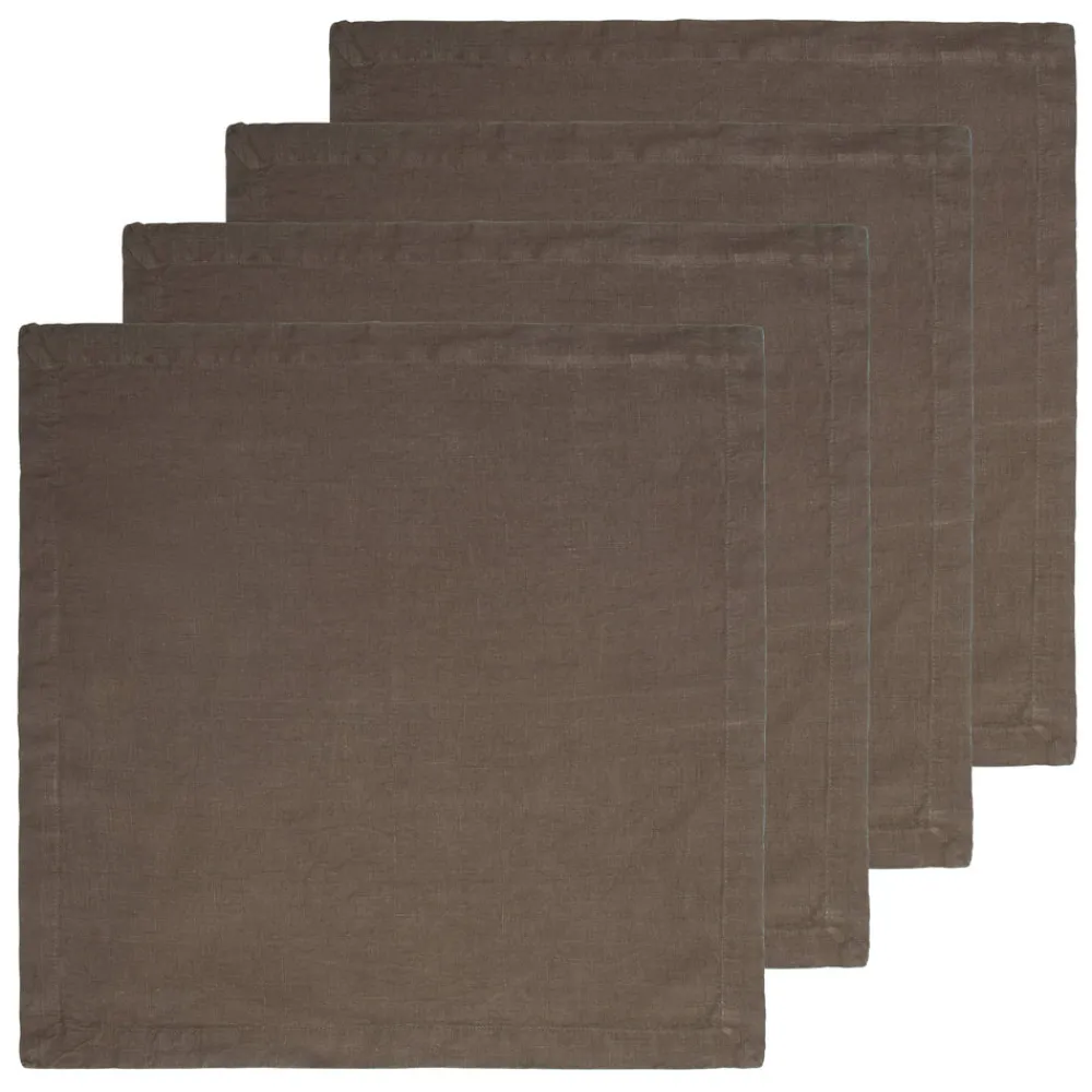 Caravan Place Settings & Linens|Everyday Napkin in Walnut, Set of 4