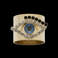 Joanna Buchanan Place Settings & Linens|Evil Eye Napkin Rings, Set of Two