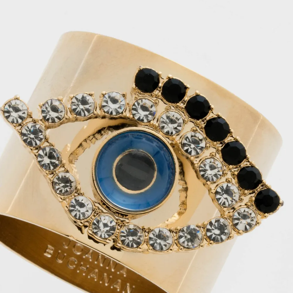 Joanna Buchanan Place Settings & Linens|Evil Eye Napkin Rings, Set of Two