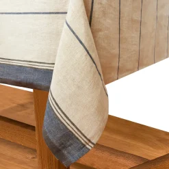 Caravan Place Settings & Linens|Eze 60x90 Tablecloth in Ivory & Blue