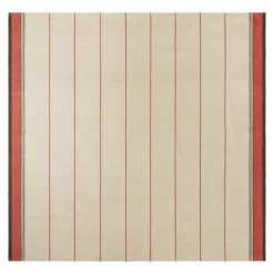 Caravan Place Settings & Linens|Eze 60x90 Tablecloth in Ivory & Red