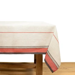 Caravan Place Settings & Linens|Eze 60x90 Tablecloth in Ivory & Red