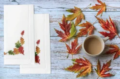 Henry Handwork Place Settings & Linens|Fall Leaves Napkin