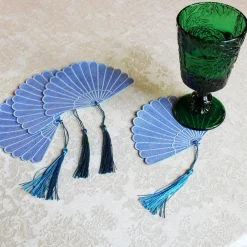 Chefanie Place Settings & Linens|Fan Cocktail Napkins, Set of 4