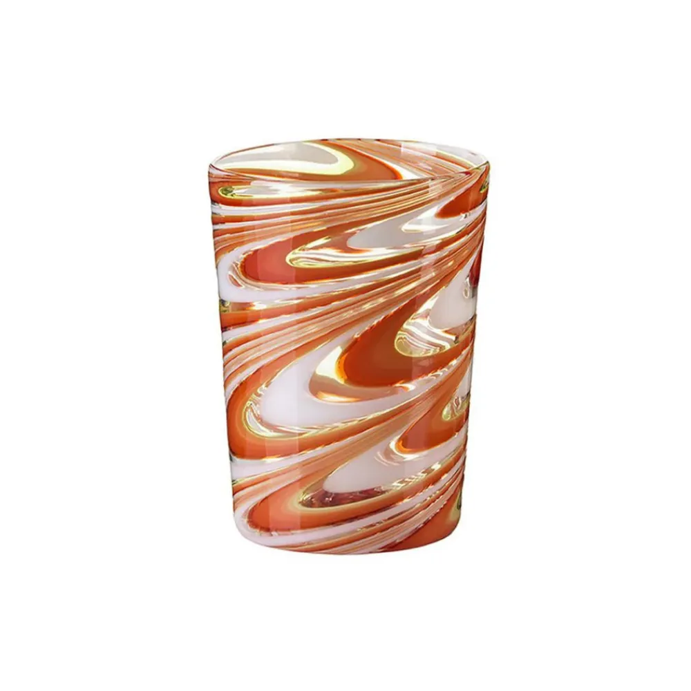 Cabana Glassware|Fenicio Glass in Orange