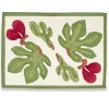 Couleur Nature Place Settings & Linens|Fig Mats in Red & Green, Set of 6