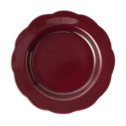 Cabana Dinnerware|Fiore Dinner Plate in Burgundy