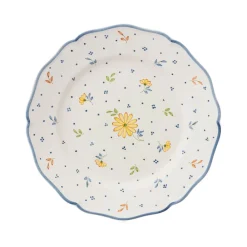 Este Ceramiche Dinnerware|Fiorellini Blu Gialli Dessert Plates Multi, Set of 6