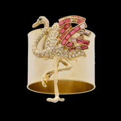 Joanna Buchanan Place Settings & Linens|Flamingo Napkin Rings, Set of Two
