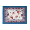 Couleur Nature Place Settings & Linens|Fleur Des Indes Mats in Blue & Red, Set of 6