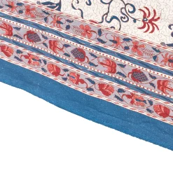Couleur Nature Place Settings & Linens|Fleur Des Indes Tablecloth in Blue & Red