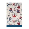 Couleur Nature Place Settings & Linens|Fleur Des Indes Tea Towels in Blue & Red, Set of 3