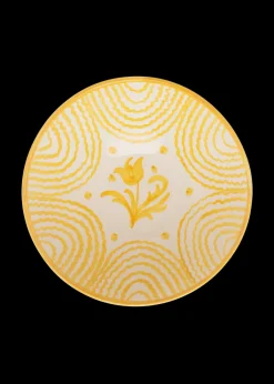 Late Afternoon Dinnerware|Flor Very Large Yellow Serving Bowl