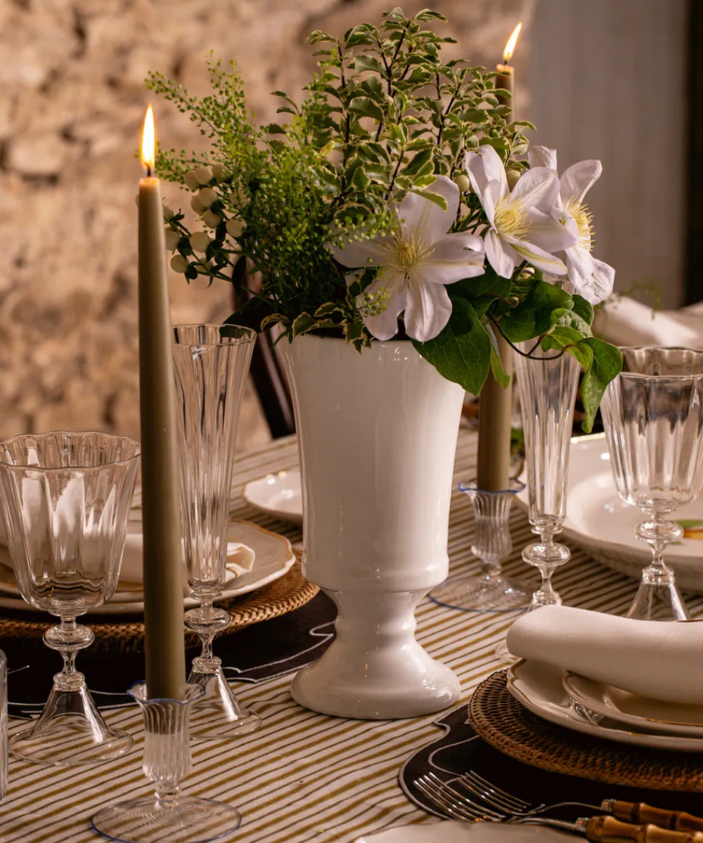 Rebecca Udall Glassware|Flora Ceramic Urn Vase in Medium