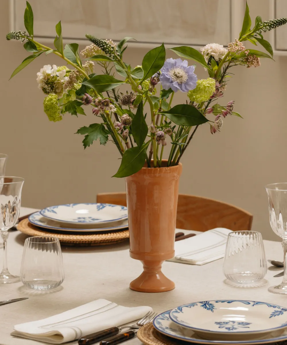 Rebecca Udall Glassware|Flora Ceramic Urn Vase in Terracotta