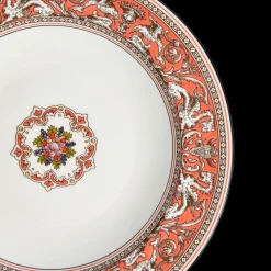 Wedgwood Dinnerware|Florentine Salmon Rim Soup 8.9