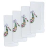 Chefanie Place Settings & Linens|Flower Garland Dinner Napkins, Set of 4