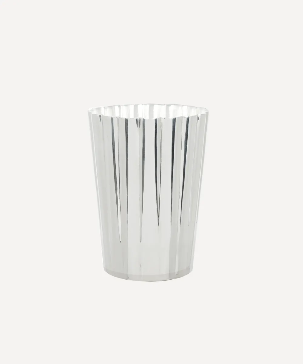 Rebecca Udall Glassware|Fluted Julep Cup in Silver