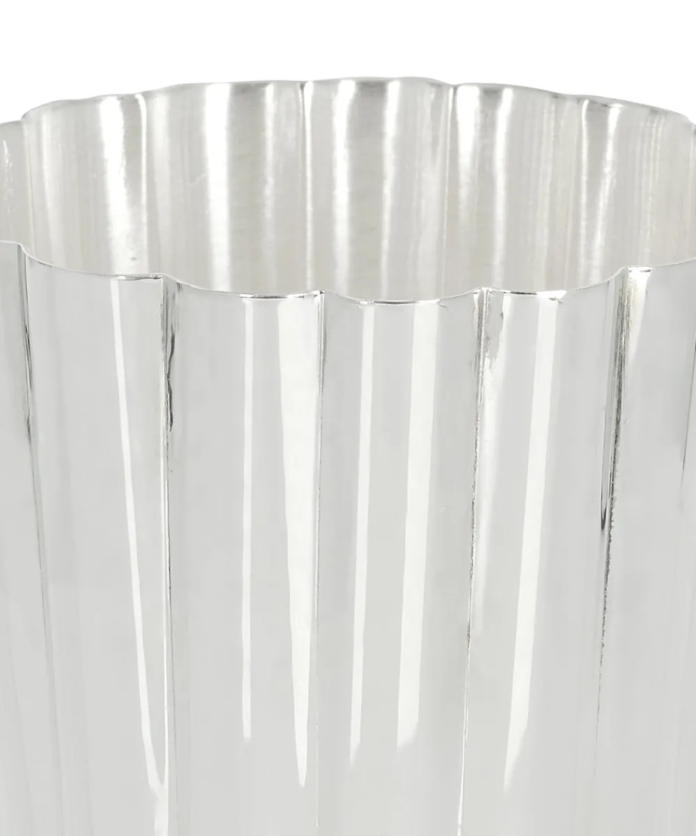 Rebecca Udall Glassware|Fluted Julep Cup in Silver