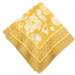 Couleur Nature Place Settings & Linens|Forest Harvest Napkins Grey & Mustard, Set of 6